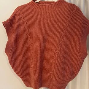 Anthropologie Terracotta Round Neck Sweater